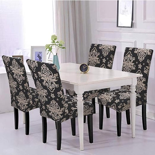 Black Brocade Chair Cover