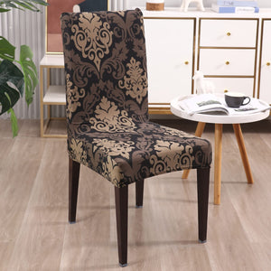 Brown Brocade Chair Cover